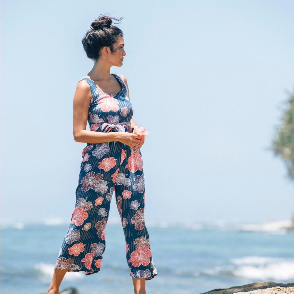 Jumper Presley Navy Hibiscus